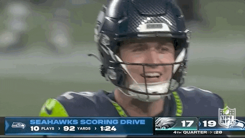 Seattle Seahawks Drew Lock Yelling GIF