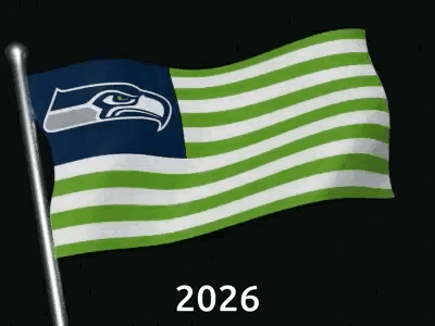 Seattle Seahawks Flag Waving