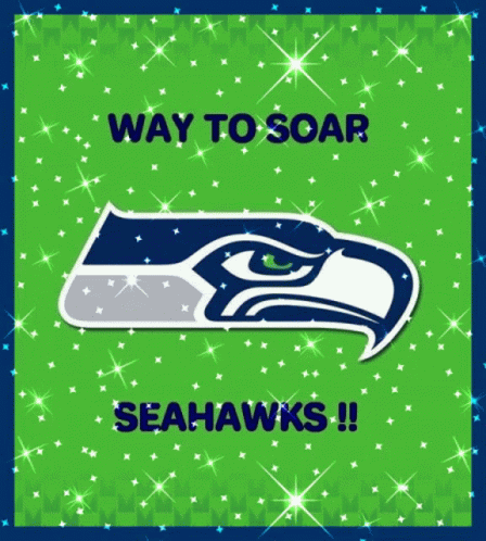 Seattle Seahawks Glittered Way To Soar GIF