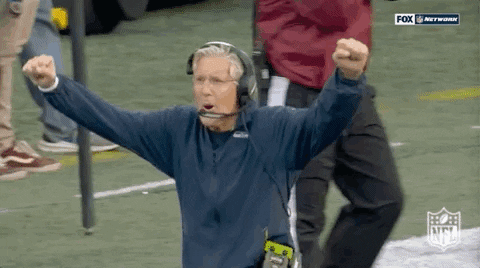 Seattle Seahawks Happy Head Coach GIF