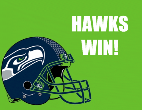 Seattle Seahawks Helmet Hawks Win GIF