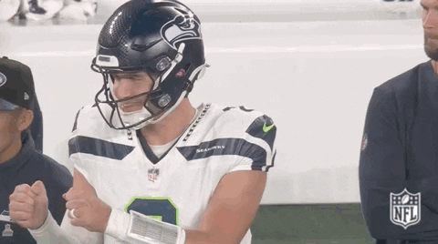 Seattle Seahawks Pete Carroll Whispering To Drew Lock GIF