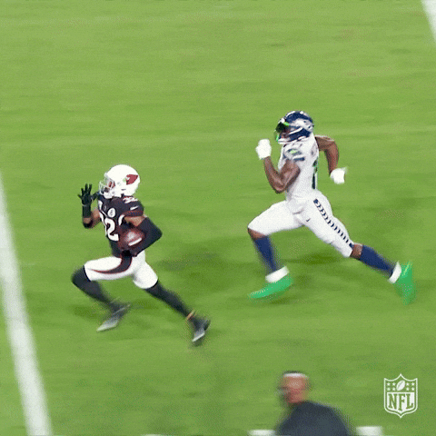 Seattle Seahawks Player Run Furiously GIF