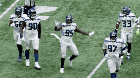 Seattle Seahawks Players In Field GIF