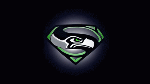 Seattle Seahawks Superman Logo Happy Birthday GIF