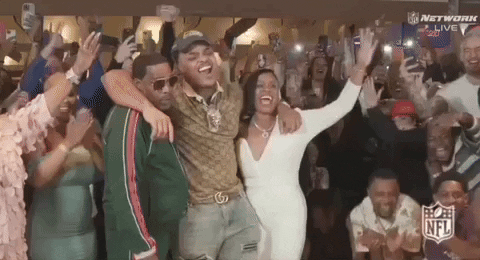 Seattle Seahawks Supporters Outside GIF