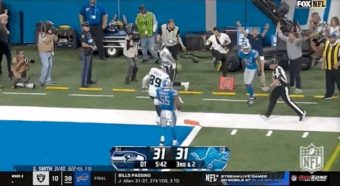 Seattle Seahawks Tyler Lockett Proudly Scored Touchdown GIF