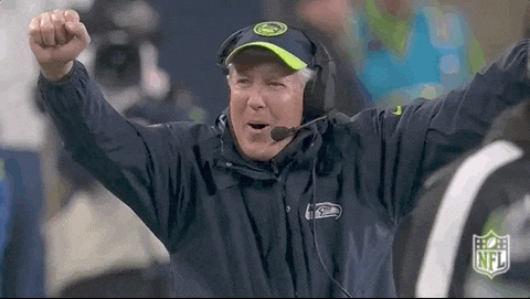 Seattle Seahawks Victorious Head Coach GIF