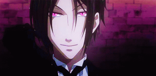 Sebastian Michaelis Black Butler Bite Glove GIF