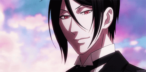 Sebastian Michaelis Black Butler Wink GIF