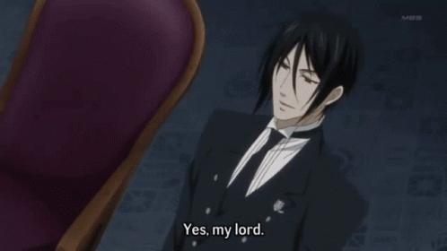 Sebastian Michaelis Black Butler Yes My Lord GIF
