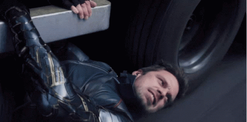 Sebastian Stan Hanging Over GIF