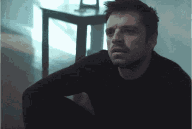Sebastian Stan Heavy Sigh GIF