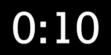 Seconds Countdown Clock Minimalist Black And White GIF