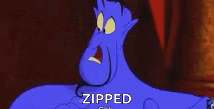 Aladdin Genie Zipped Secret Sign GIF
