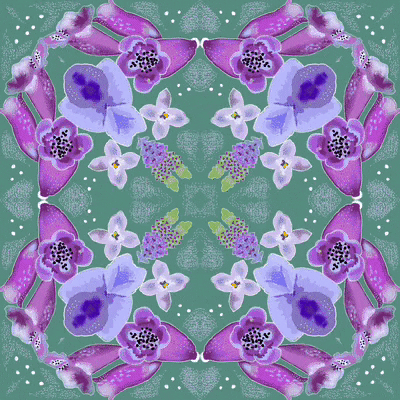 Secret Garden Kaleidoscope GIF