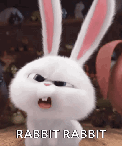 Secret Life Of Pets Rabbit With Open Mouth GIF