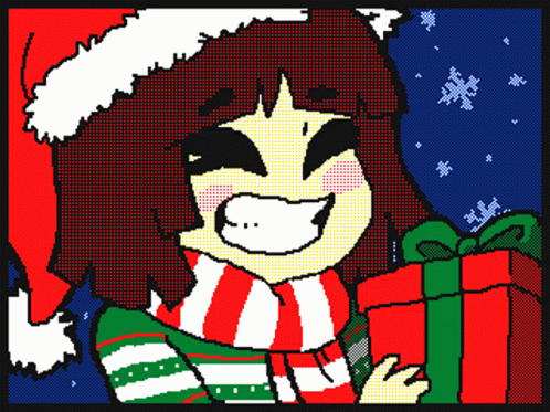 Secret Santa Smiling GIF