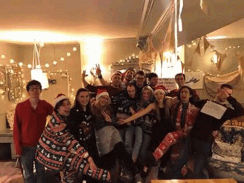 Secret Santa With Family GIF
