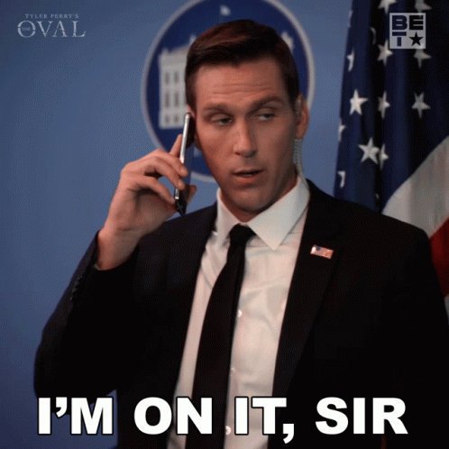 Secret Service I'm On It Sir GIF