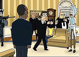 Secret Service Rick And Morty GIF