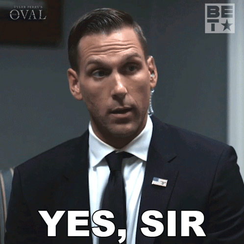 Secret Service Yes Sir GIF