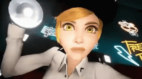 Flashlight On Security Breach GIF