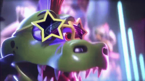 Security Breach Monty The Gator Removing Shades GIF