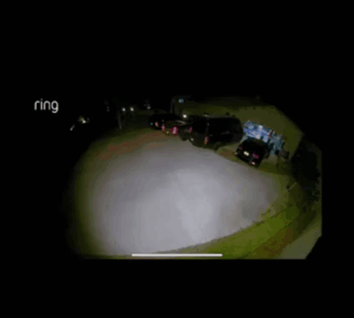 Security Camera Car Driving at Night