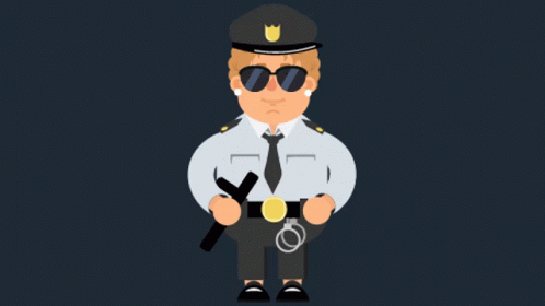 Security Guard Avatar Smiling GIF