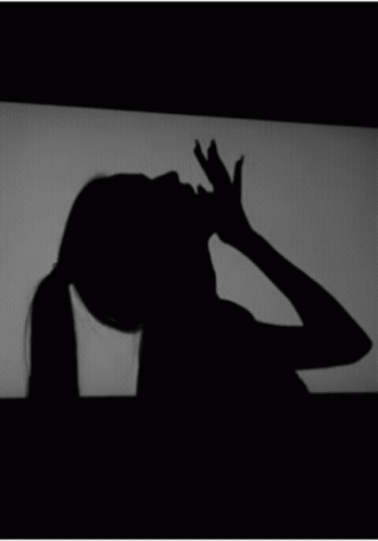 Seducing Lady Silhouette GIF