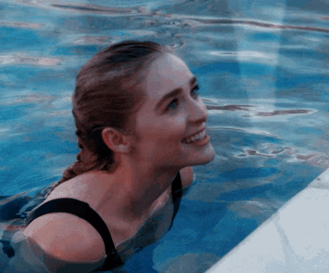 Seductive Lady Swimming GIF
