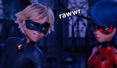 Seductive Rizz Cat Noir Roar GIF