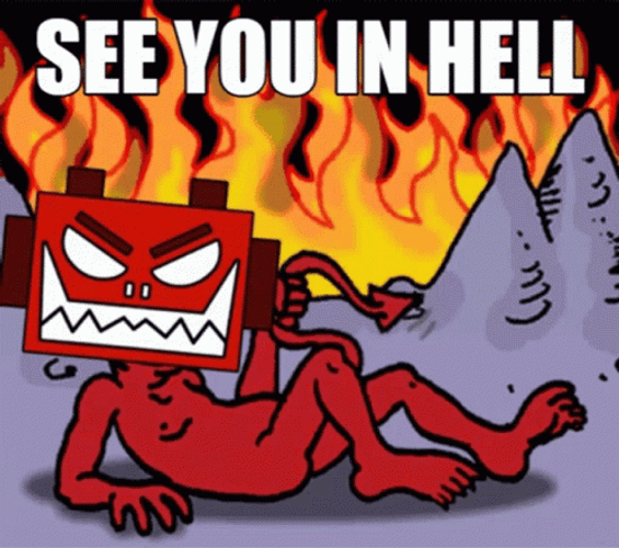 See You In Hell Radio Head Satan GIF
