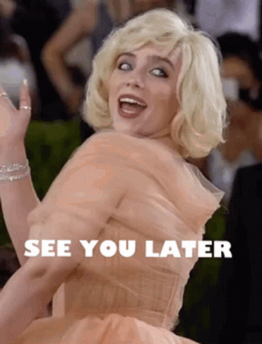See You Later Billie Eilish Met Gala GIF