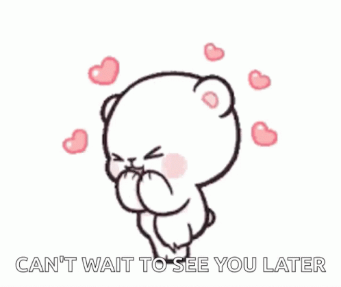 See You Later Excited Milk Bear GIF