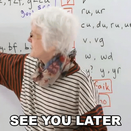See You Later My English Teacher GIF