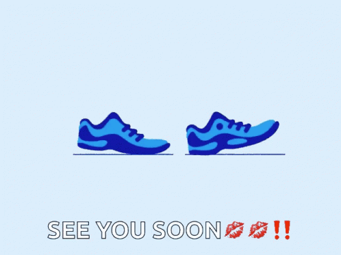 See You Soon Cartoon Shoes GIF