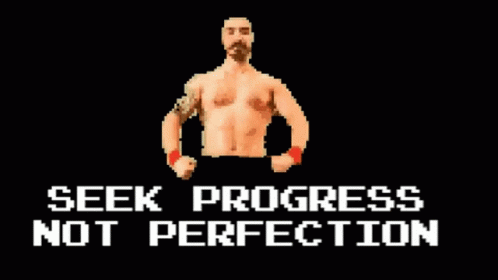 Seek Progress Not Perfection GIF