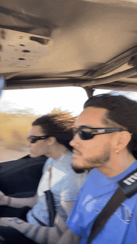 Seiji Oda And Lady In Speeding Car GIF