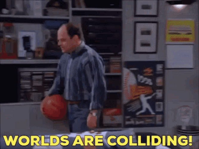 Seinfeld George Worlds Colliding GIF