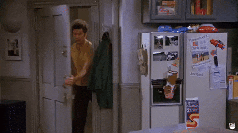 Seinfeld Kramer Giddy Up I'm Out GIF