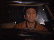 Seinfeld Kramer Giddy Up Inside Car GIF