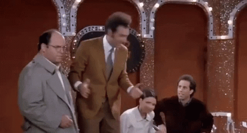 Seinfeld Kramer Giddy Up Laughing With Friends GIF