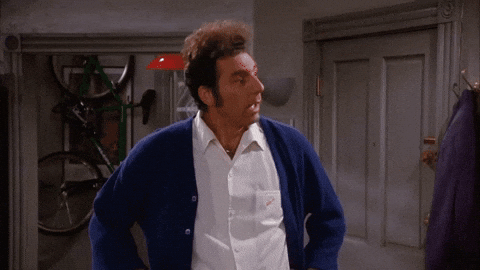 Seinfeld Kramer Giddy Up Without Rules GIF