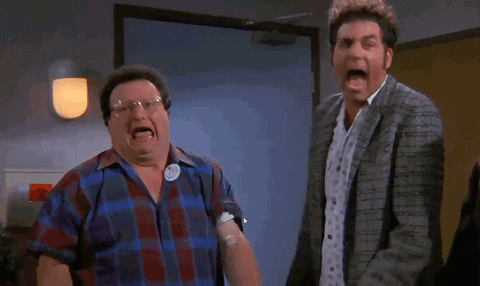 Seinfeld Newman Big Mouth Laugh GIF