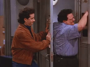Seinfeld Newman Entering The Door GIF
