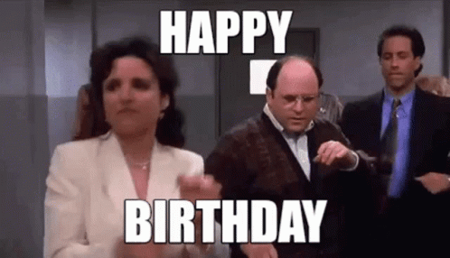 Seinfeld Newman Happy Birthday Dancing GIF
