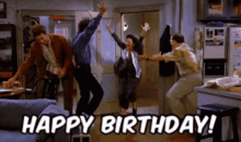 Seinfeld Newman Team Happy Birthday GIF