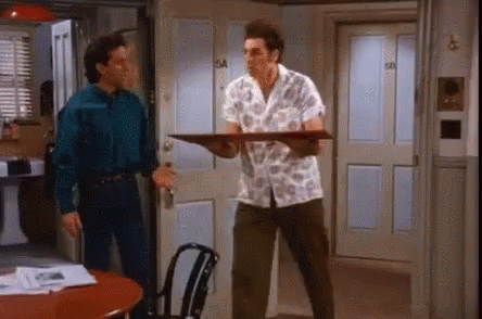 Seinfeld Newman Walking Inside The Kitchen GIF